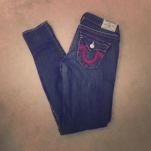 True religion pink stitch