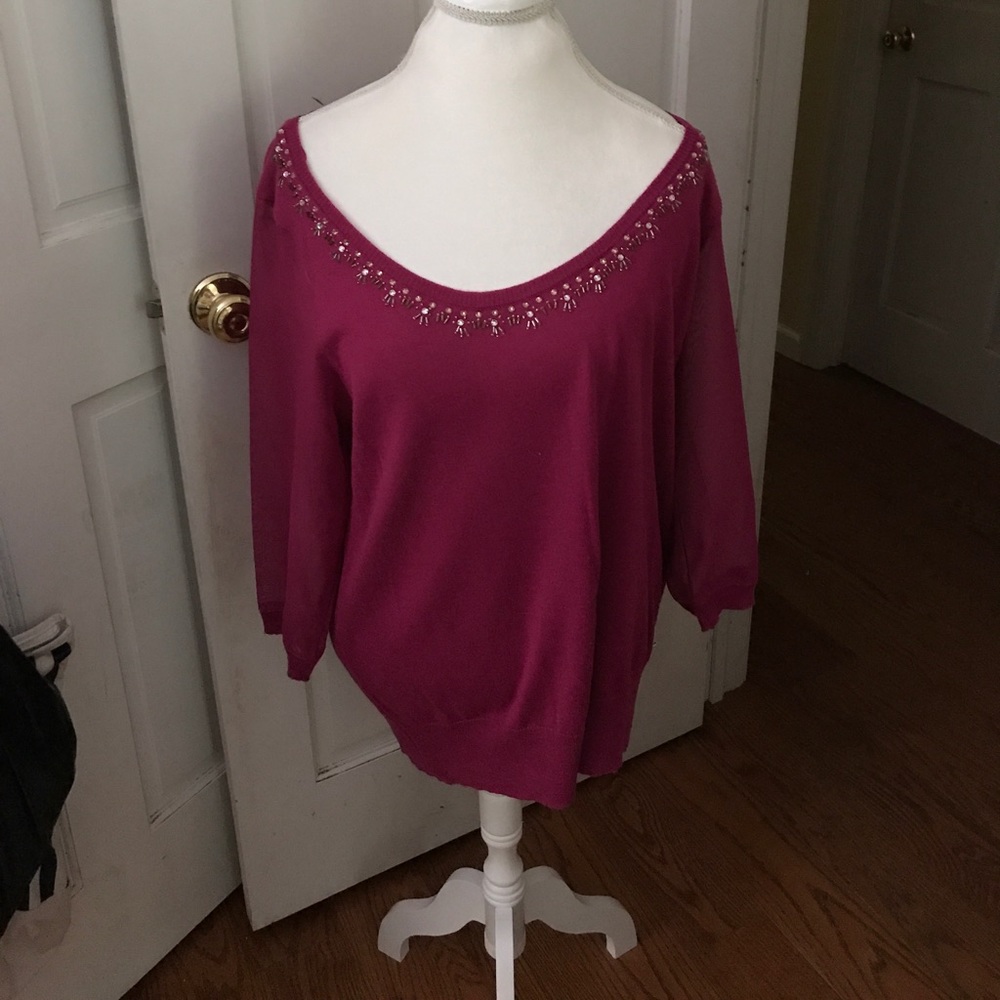 Ladies long sleeve purple blouse 👚
