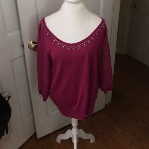 Ladies long sleeve purple blouse 👚