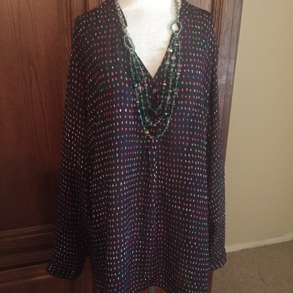 Liz Claiborne sheer tunic