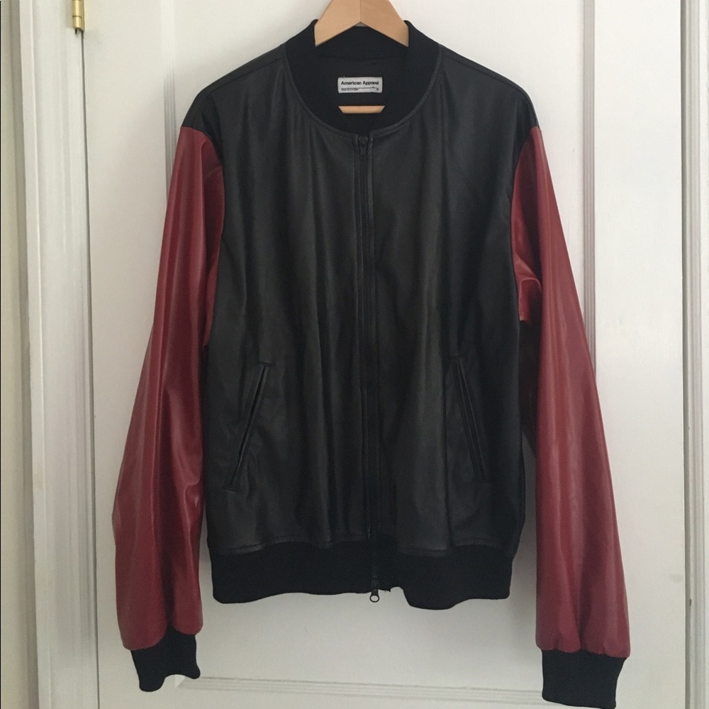 RARE American Apparel leather bomber!!!!