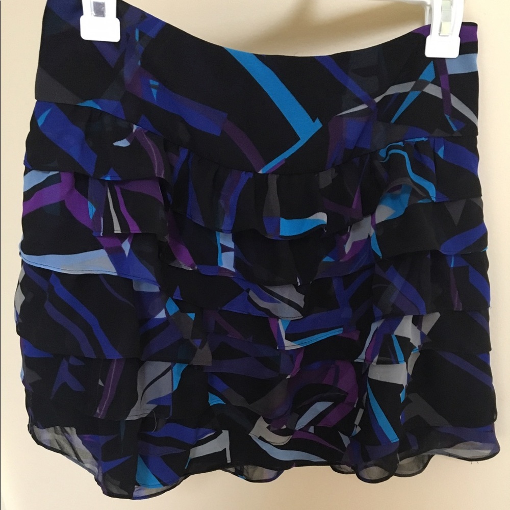Ruffled High-waisted mini skirt
