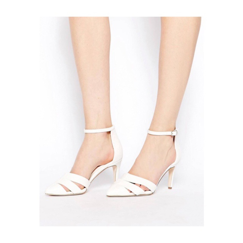 ASOS White Stiletto Heels, Size 9