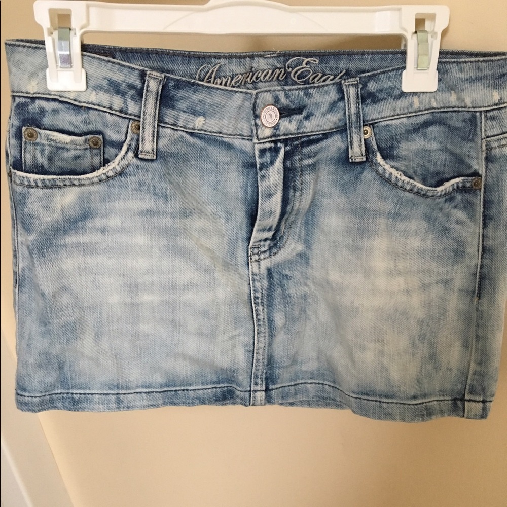 Denim mini shirt