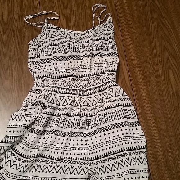 Divided Pants - ☆LAST CHANCE☆ Black and white romper