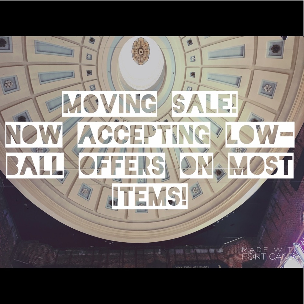 Moving sale!
