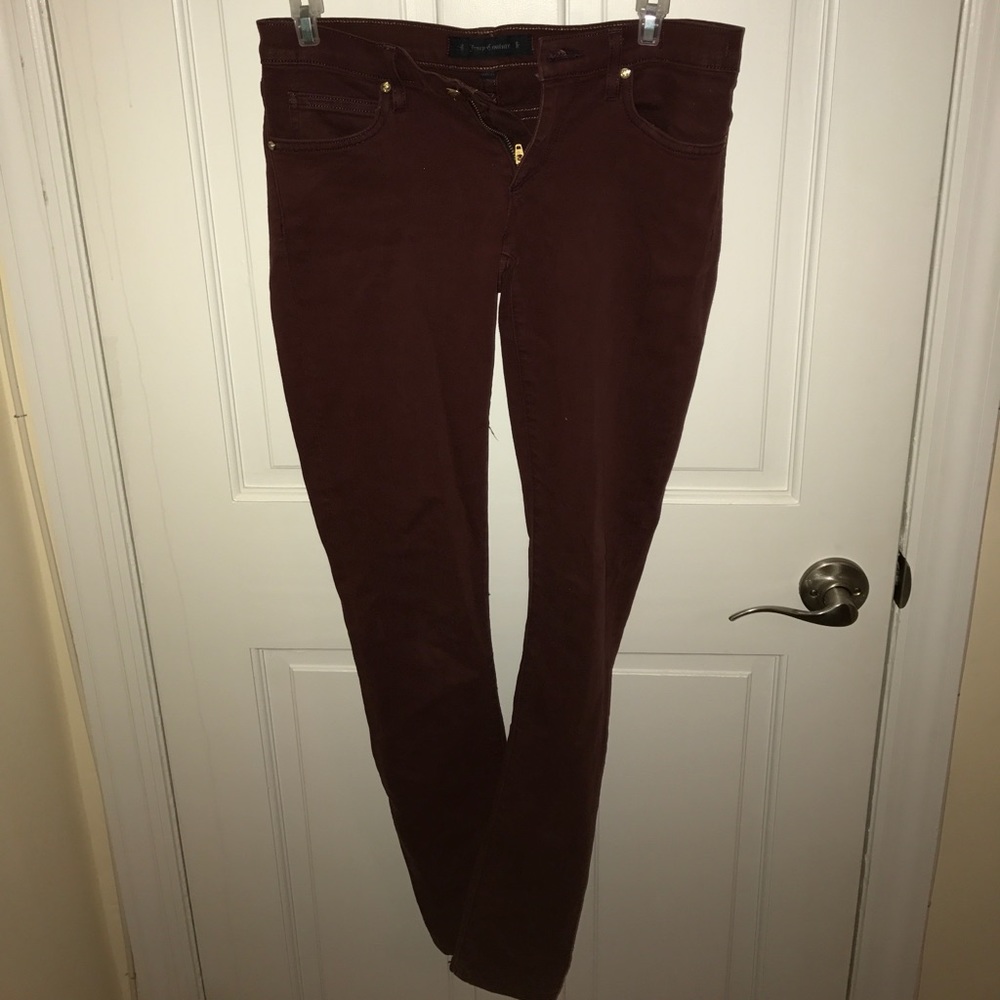 Burgundy Juicy Couture Jeans