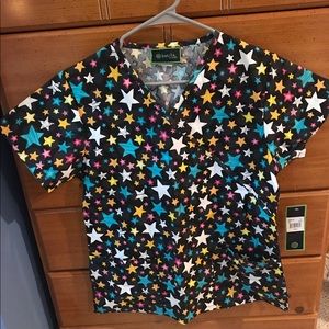 Star Scrub Top
