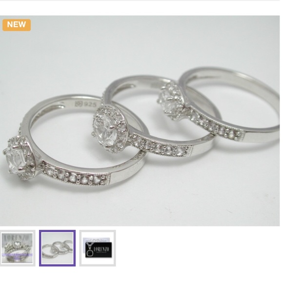 ColoreSG by Lorenzo Jewelry - 925 SS Authentic LORENZO Set of Three Ring