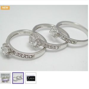 925 SS Authentic LORENZO Set of Three Ring