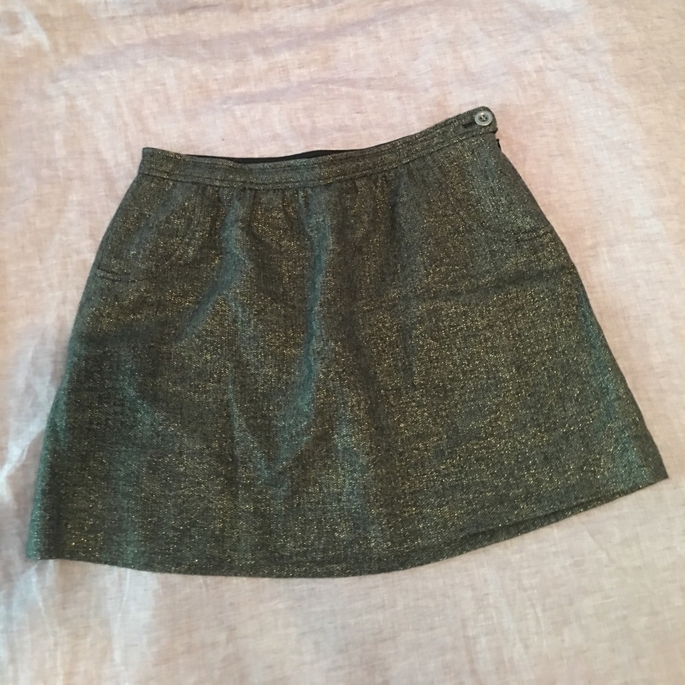 Black and gold skirt