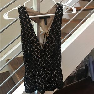 Black & Tan BCBG MaxAzria peplum top