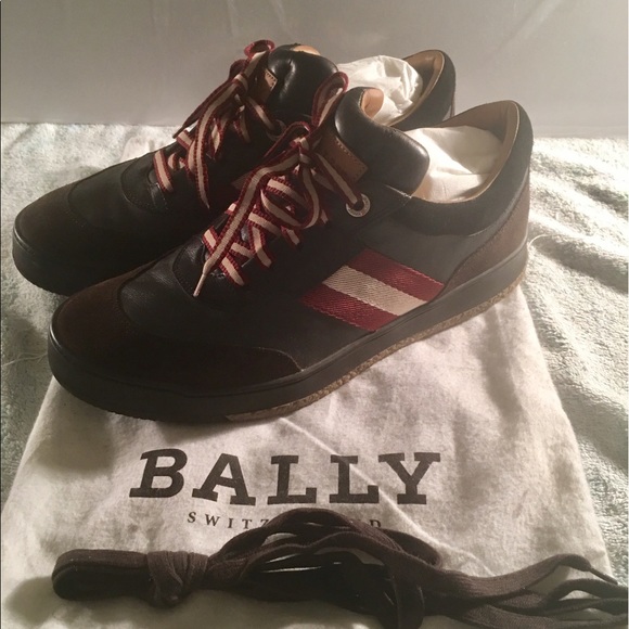 bally suede sneakers