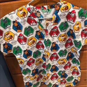 Paw Patrol Scrub Top