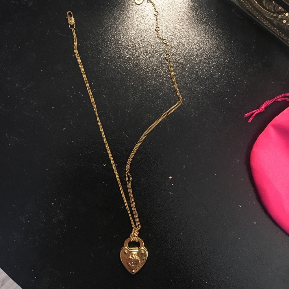 Juicy couture heart locket necklace