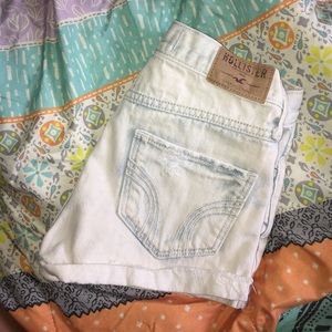 Hollister jean shorts high waisted