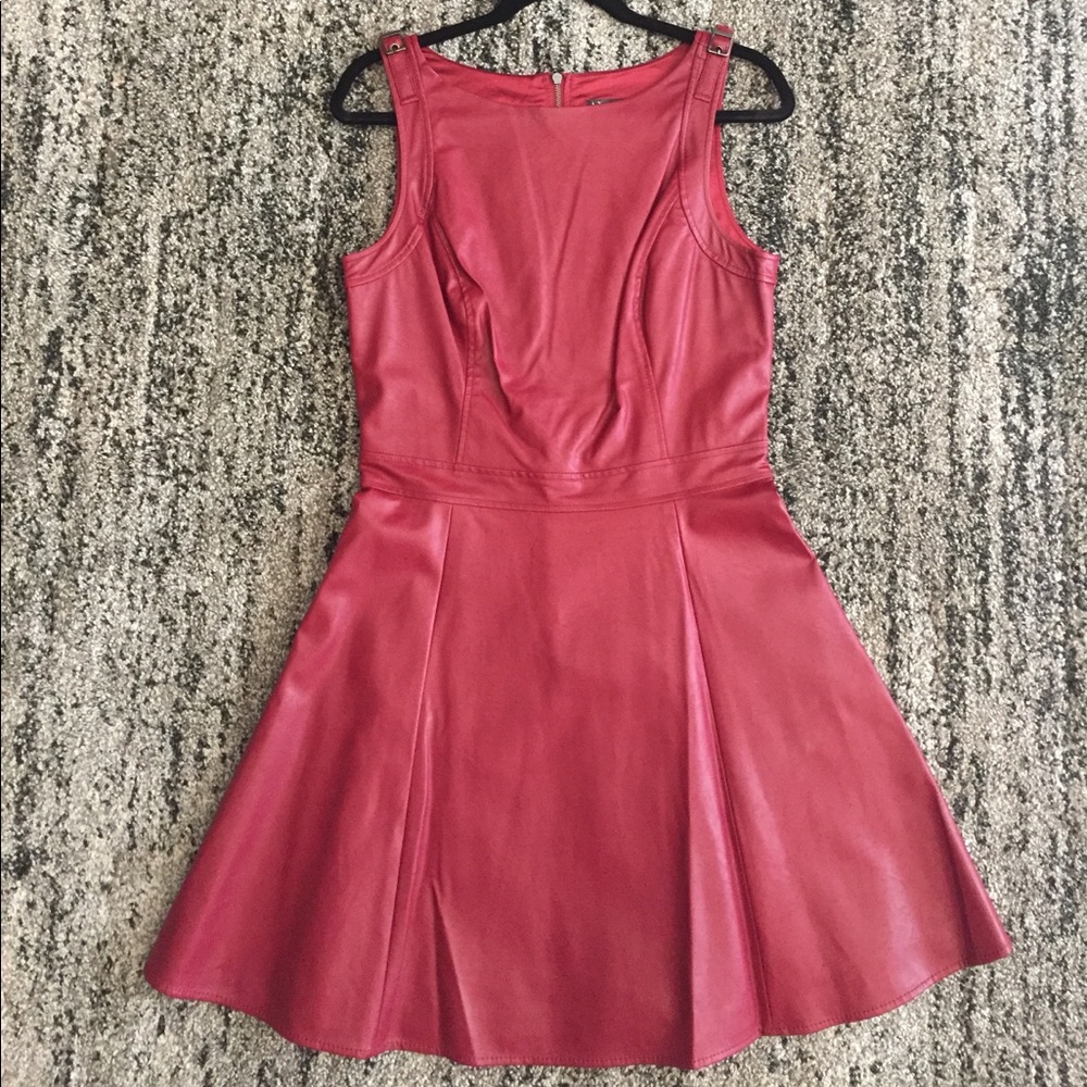 Armani Exchange Faux Leather Dress
