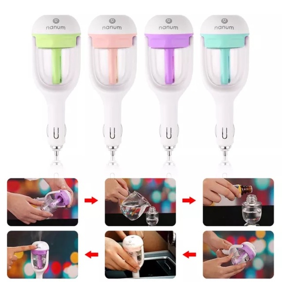 Nanum Other - 3 in 1 Car Humidifier Essential Oil Diffuser