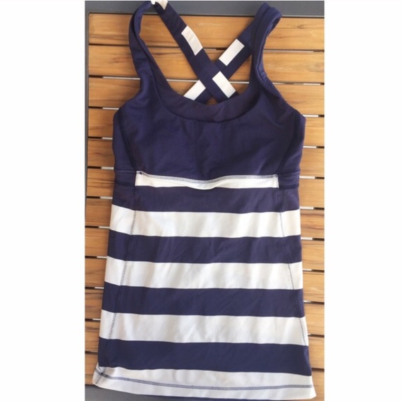 lululemon athletica Tops - Lulu lemon stripe nautical tank