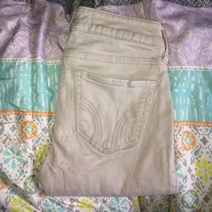 Hollister cream colored jeans