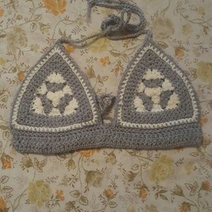 SOLD 70's Handmade Crochet Top