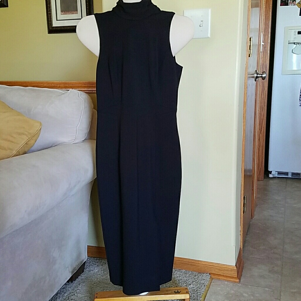 White House Black Market long black dress