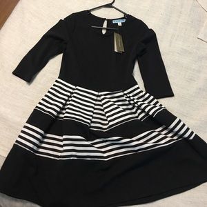 Black and Cream francesca's dress