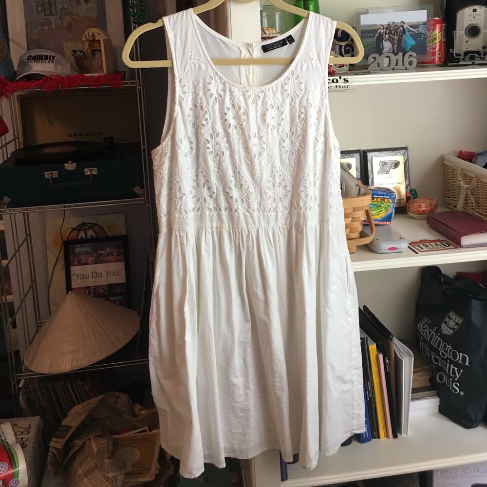 White summer sundress