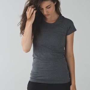 Lululemon swiftly tech short sleeve gray