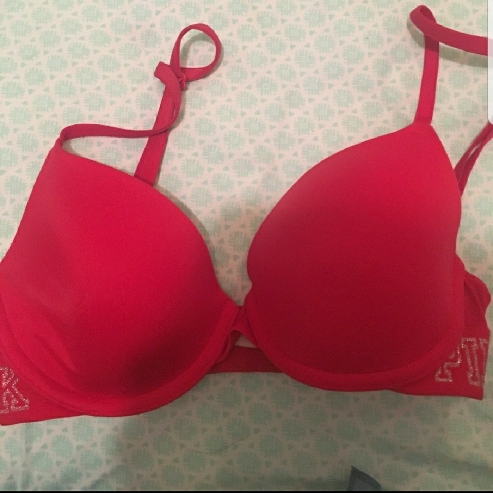 Red PINK bra 32C