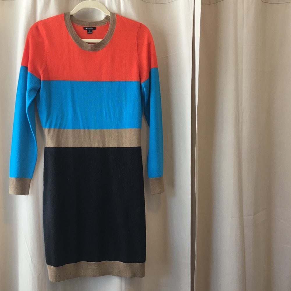 Color Block 👗 I Heart Ronson Sweater Dress 👗 L