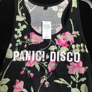 Panic! At the Disco floral tank