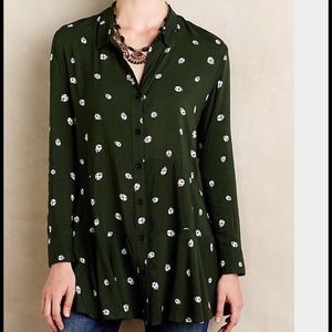 Anthropologie Drop Waist tunic blouse
