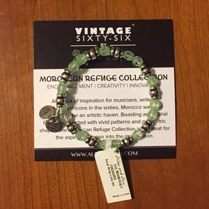 Alex & Ani lime souk wrap bangle