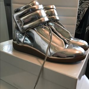 Maison Martin Margiela Metallic Leather Sneakers