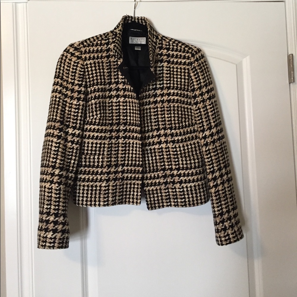 Cropped Cotton/Wool Jacket