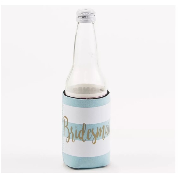 LAST SET! Lot of 6 Bridesmaid Koozie Drink Cooler - Picture 3 of 3