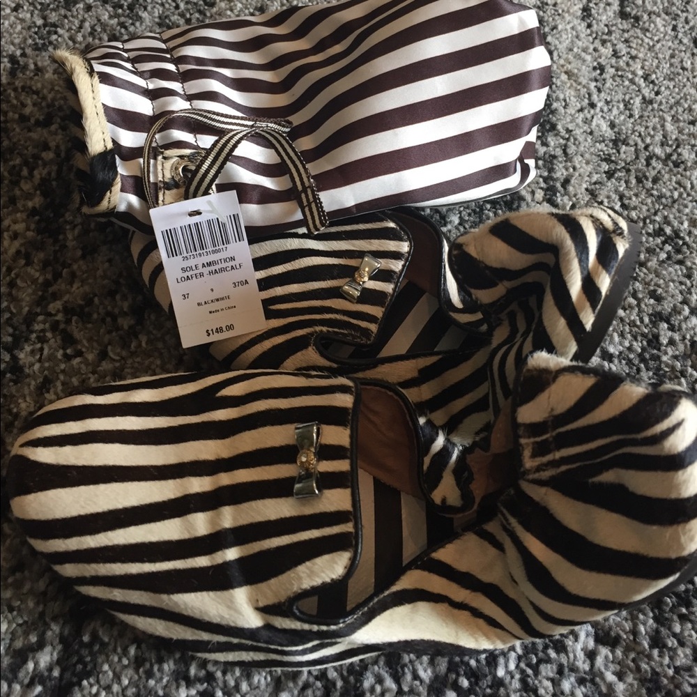 Henri Bendel Haircalf Loafer Sz 10