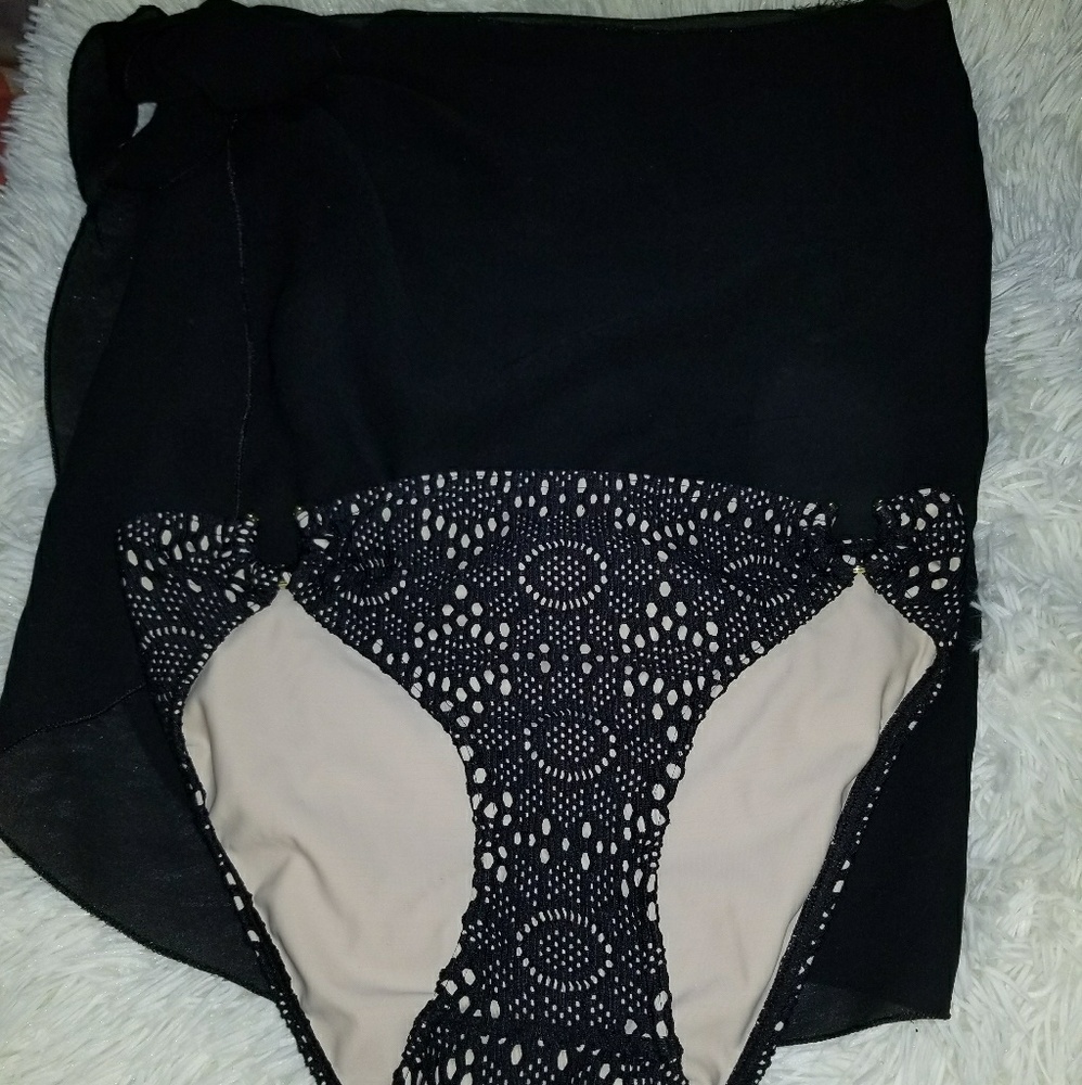 Black Swimsuit Cover and Bottom