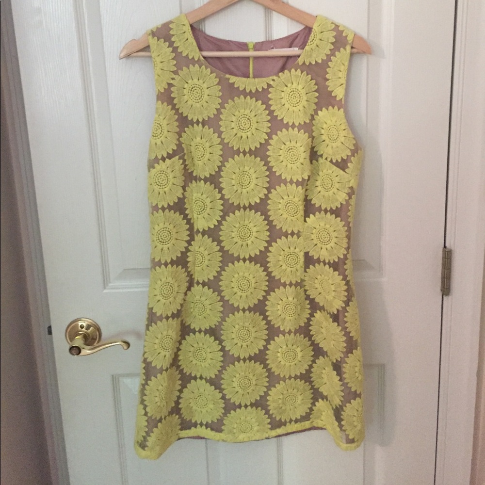 Blu Pepper yellow floral dress