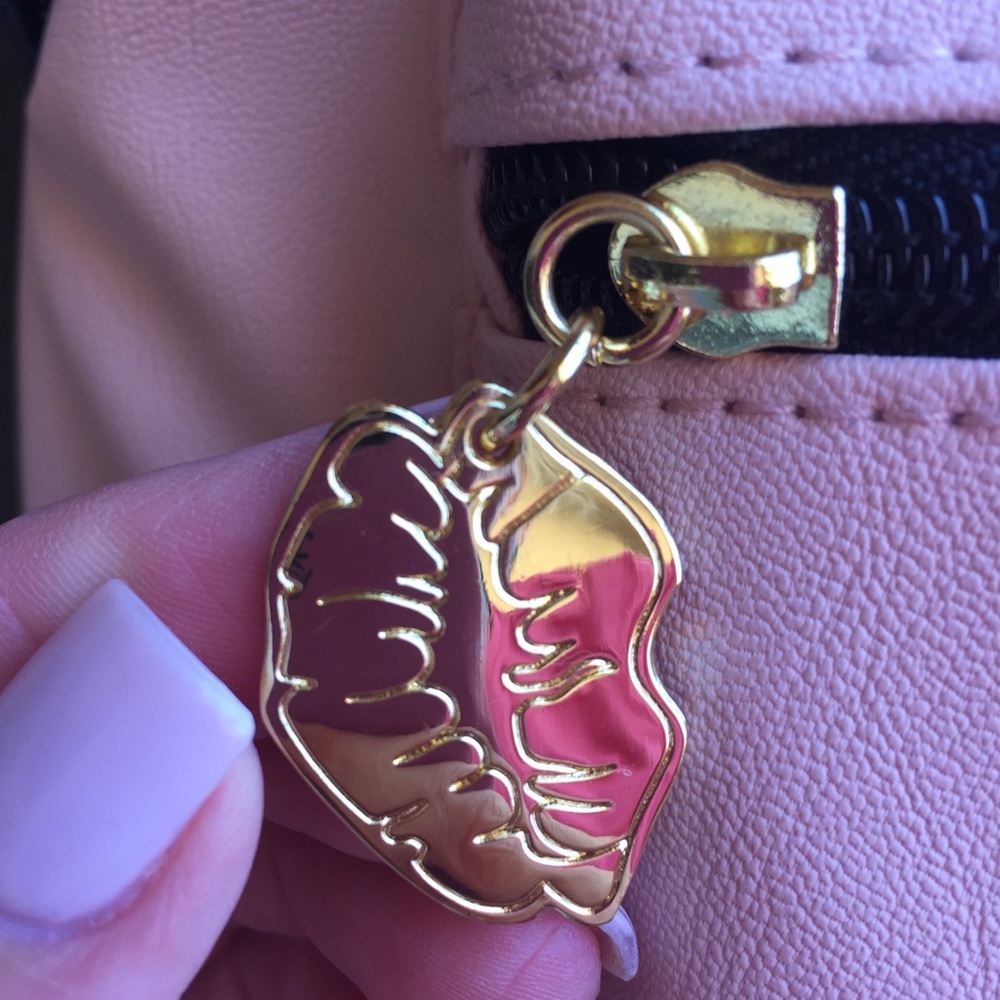 Betsey Johnson Blush Face Smarty Large Backpack - Picture 4 of 8