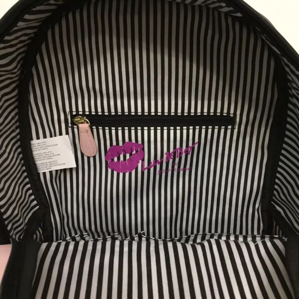 Betsey Johnson Blush Face Smarty Large Backpack - Picture 7 of 8