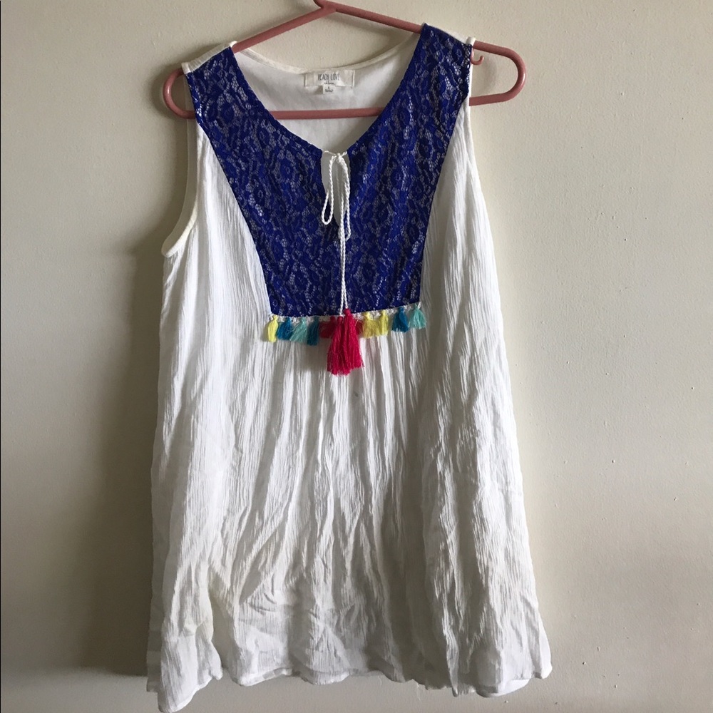 White tassel dress