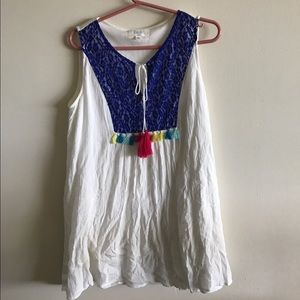 White tassel dress