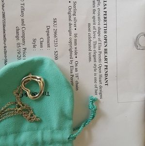 Tiffany & co.  Heart necklace