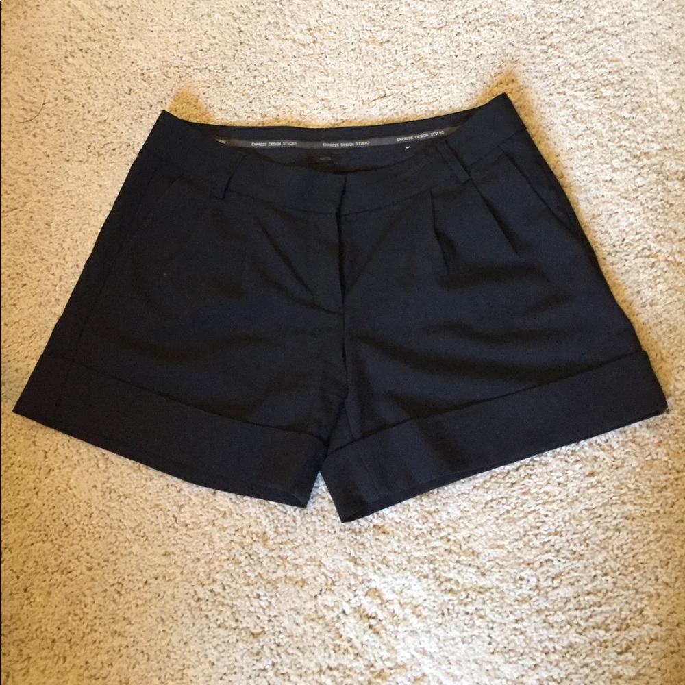 Dressy Black "Editor" Shorts