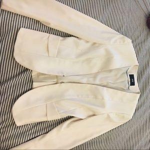 Tailored white blazer