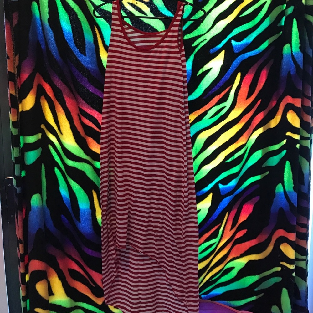 Long striped maxi dress