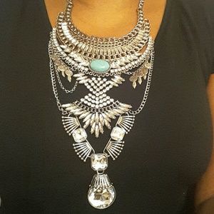 NEW Tribal inspired Necklace.. Lots of bling!!!!