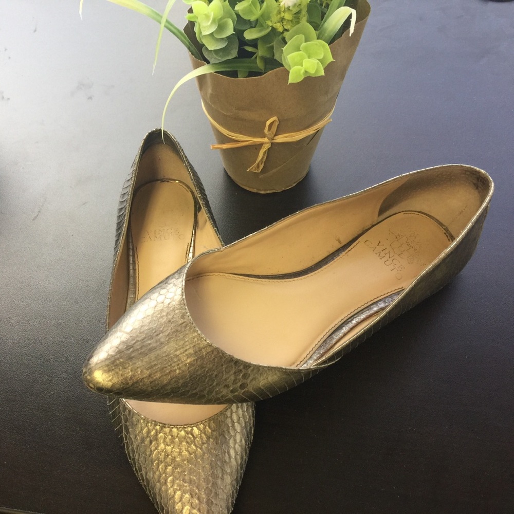 Vince Camuto Alley Silver Studded Flats